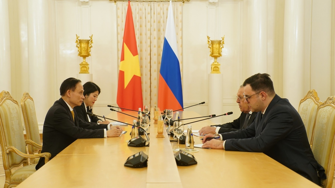Bộ trưởng Ngoại giao Lê Hoài Trung hội đàm với Bộ trưởng Ngoại giao Nga S. Lavrov