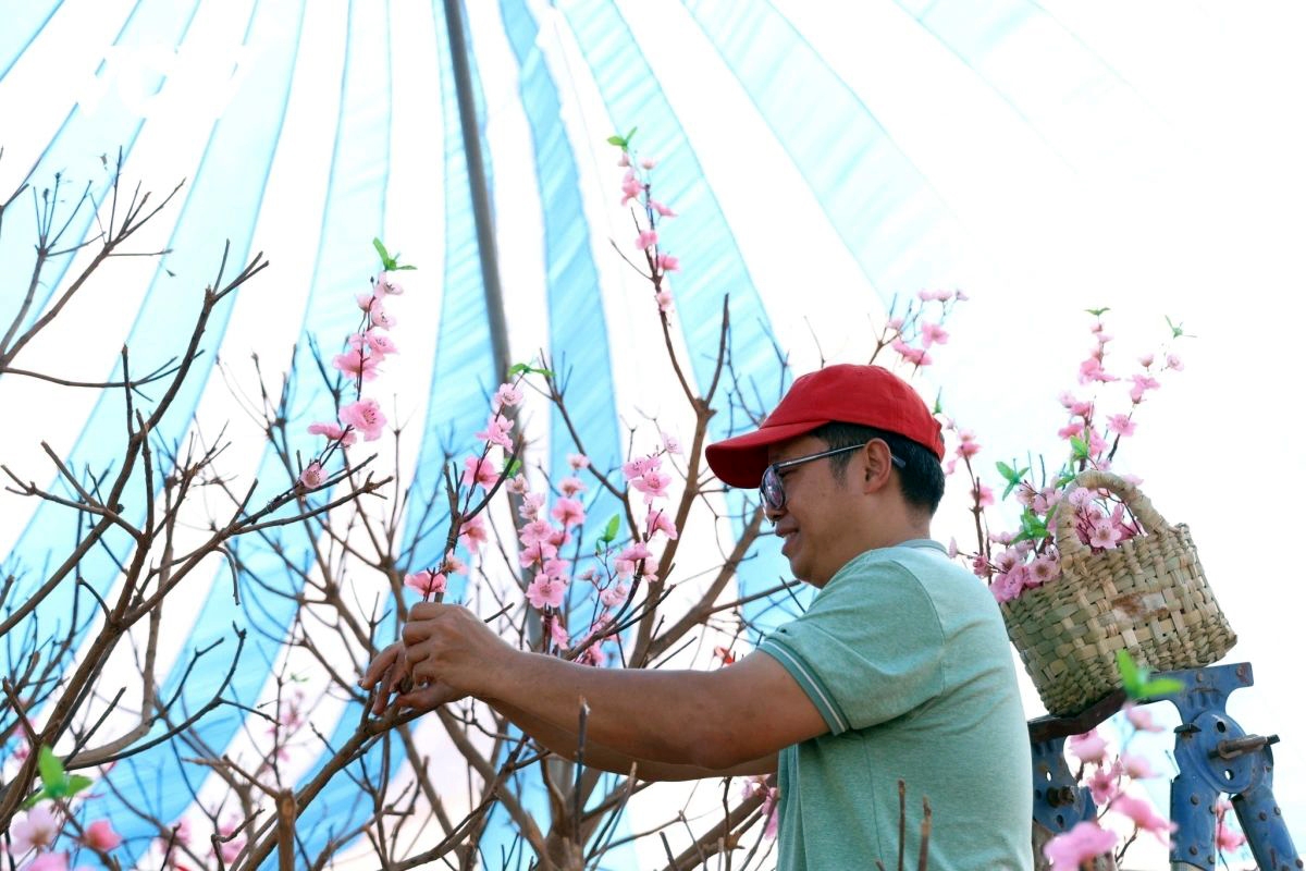 Peach blossoms in full bloom in Bentiu, South Sudan