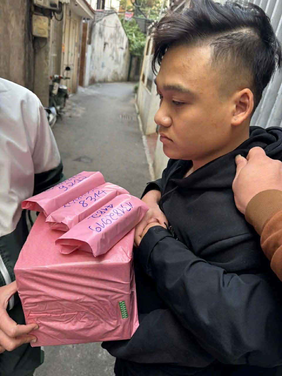 Đối tượng khi bị bắt giữ