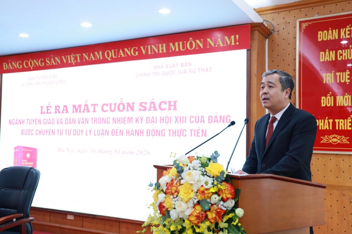 Phó Trưởng Ban Tuyên giáo và Dân vận Trung ương Ngô Đông Hải cho rằng, nhiệm kỳ Đại hội XIII, công tác tuyên giáo và dân vận đã có bước chuyển quan trọng từ tư duy lý luận sang hành động thực tiễn.