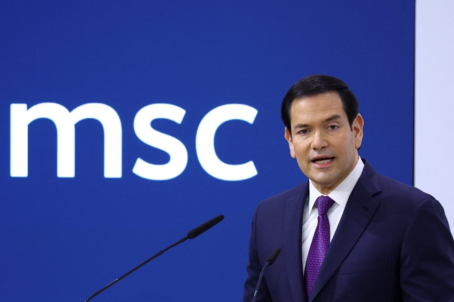 Ngoại trưởng Mỹ Marco Rubio phát biểu tại Hội nghị An ninh Munich (MSC) ở Munich, Đức. Ảnh: Reuters