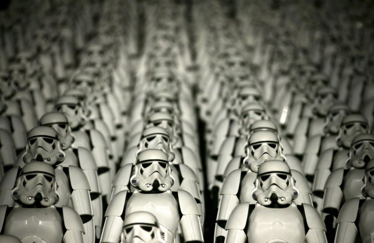 Nhân vật Stormtrooper trong phim Star Wars (Chiến tranh giữa các vì sao). Ảnh" Reuters