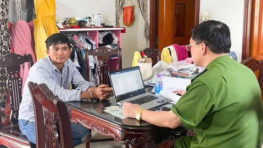 Công an làm việc với ông Lê Thanh Tâm