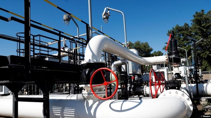 Một đoạn trong đường ống dẫn dầu Druzhba vào năm 2022. (Ảnh: Reuters)