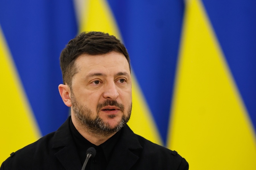 Tổng thống Ukraine Volodymyr Zelensky. Ảnh: AP