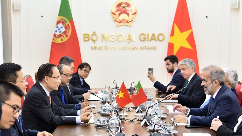 Quang cảnh cuộc hội đàm. (Ảnh: Bộ Ngoại giao)