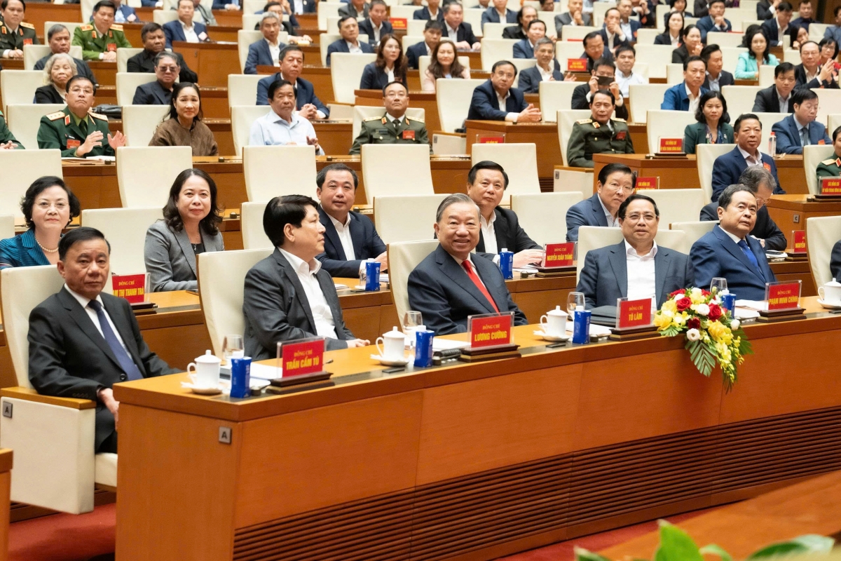 Dự hội nghị còn có các Lãnh đạo, nguyên Lãnh đạo Đảng, Nhà nước 