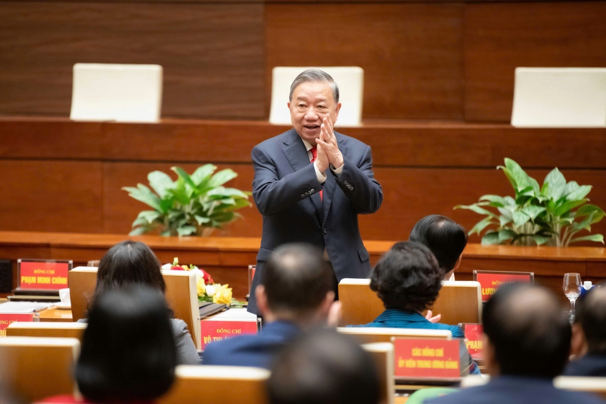 Tổng Bí thư Tô Lâm dự hội nghị.