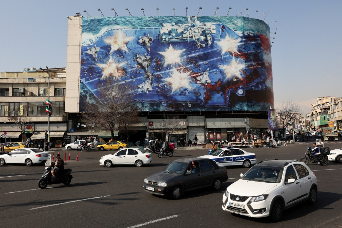 Khung cảnh đường phố tại Tehran, Iran tháng 2/2026. Nguồn: Reuters