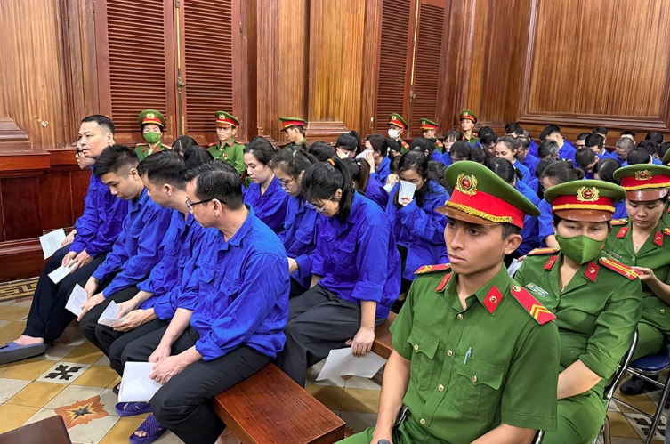 Các bị tại tòa. Ảnh: TP