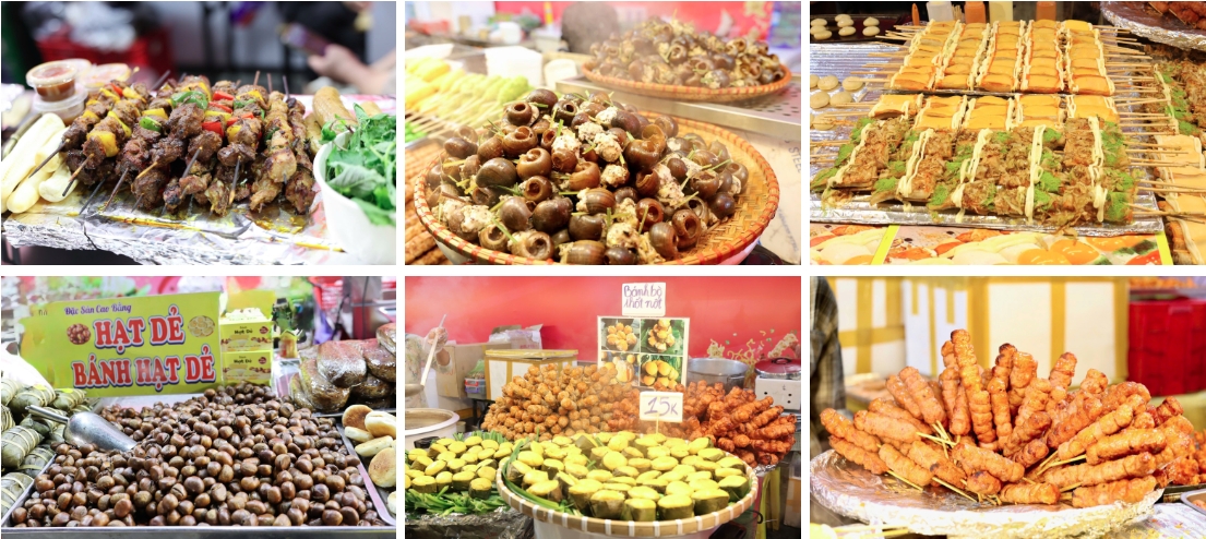 Đến với Hội chợ Mùa Xuân 2026, người dân có thể thưởng thức ẩm thực ba miền