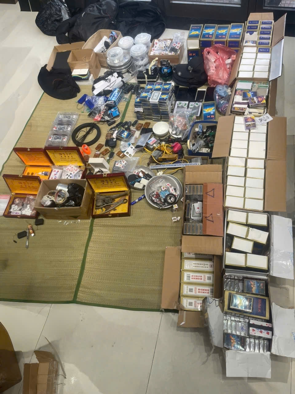 Tang vật thu giữ được