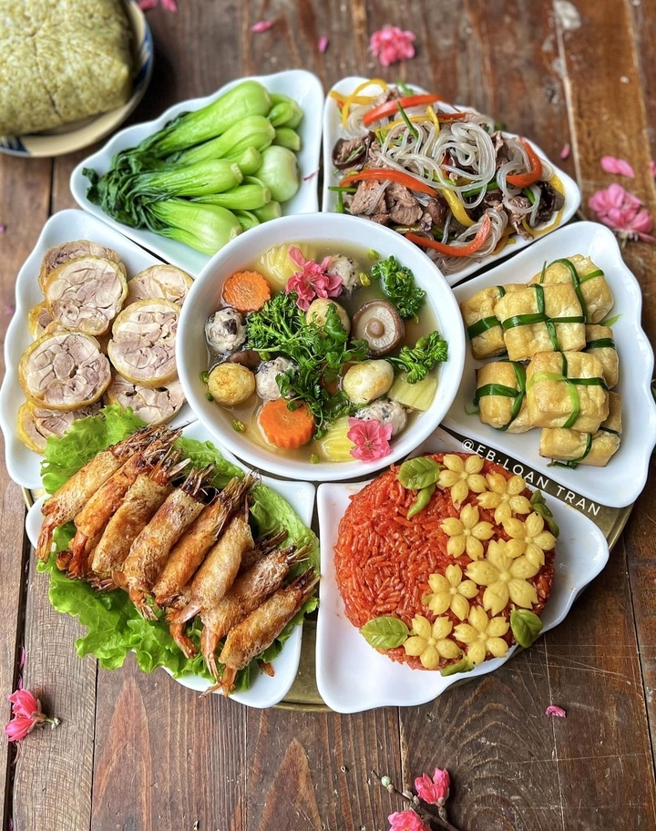 Gợi ý mâm cỗ mặn cúng tất niên Tết Bính Ngọ 2026. (Ảnh: Loan Trần)