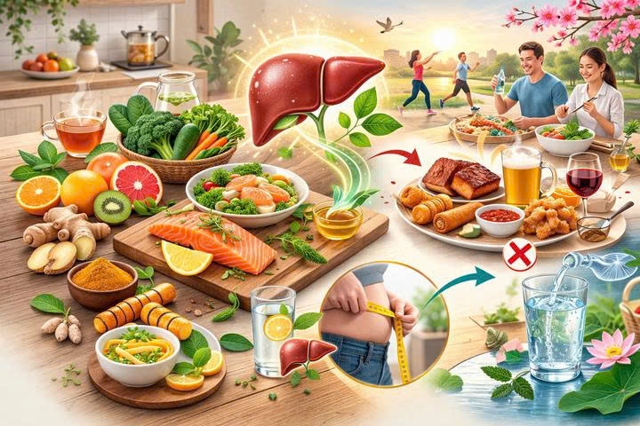 5 thực phẩm cần dùng ngay để phục hồi gan sau Tết.