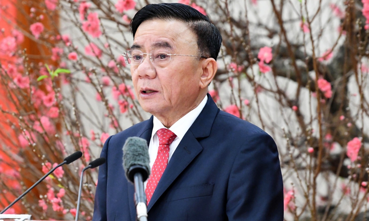 Thường trực Ban Bí thư Trần Cẩm Tú. (Ảnh: Lâm Hiển)