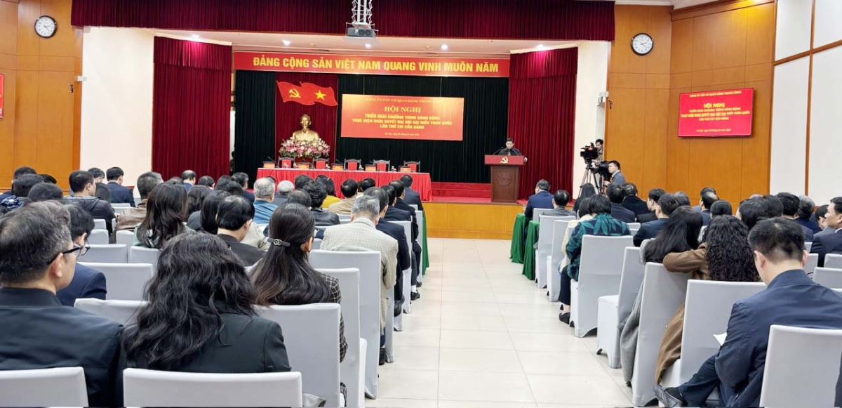 Đảng ủy Các cơ quan Đảng Trung ương tổ chức hội nghị triển khai chương trình hành động thực hiện Nghị quyết Đại hội  XIV của Đảng