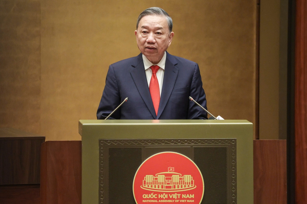 Tổng Bí thư Tô Lâm phát biểu chỉ đạo tại Hội nghị toàn quốc nghiên cứu, học tập, quán triệt và triển khai thực hiện Nghị quyết Đại hội XIV của Đảng.