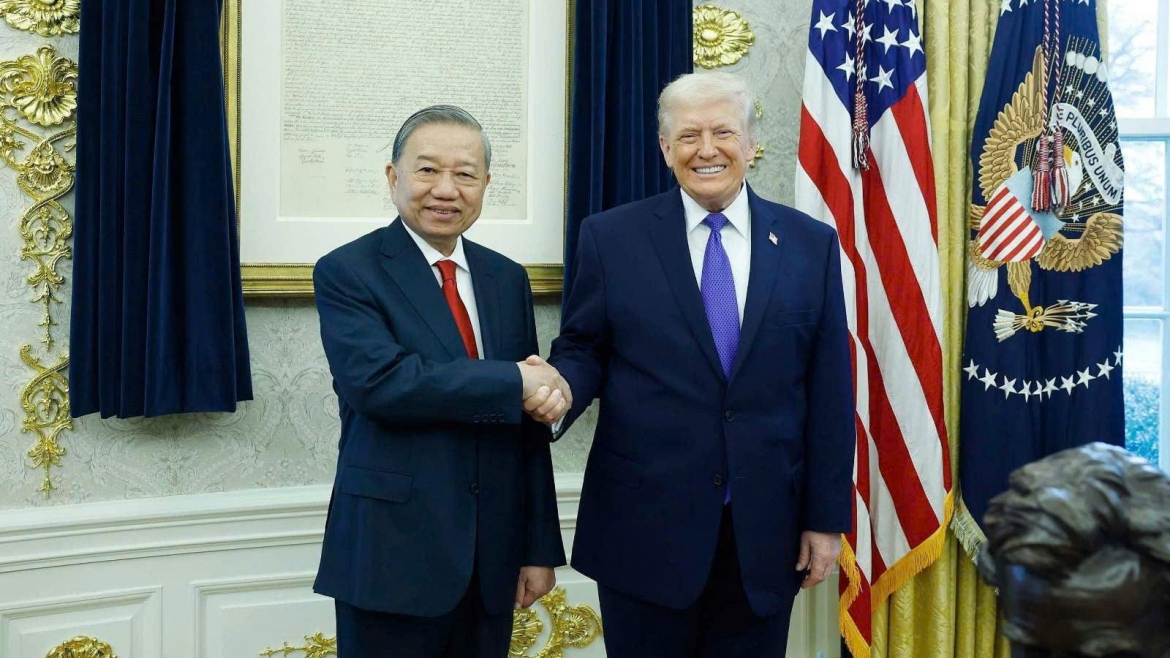 Tổng Bí thư Tô Lâm gặp Tổng thống Hoa Kỳ Donald Trump.