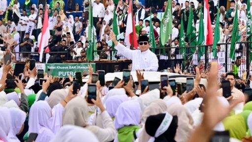 Tổng thống Prabowo Subianto gửi lời chúc mừng tới các nhà báo nhân 79 năm Ngày Báo chí Quốc gia Indonesia. (Nguồn: Presidenri)