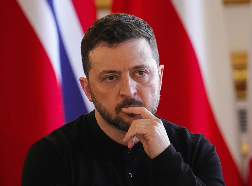 Tổng thống Ukraine Zelensky. Ảnh: AP