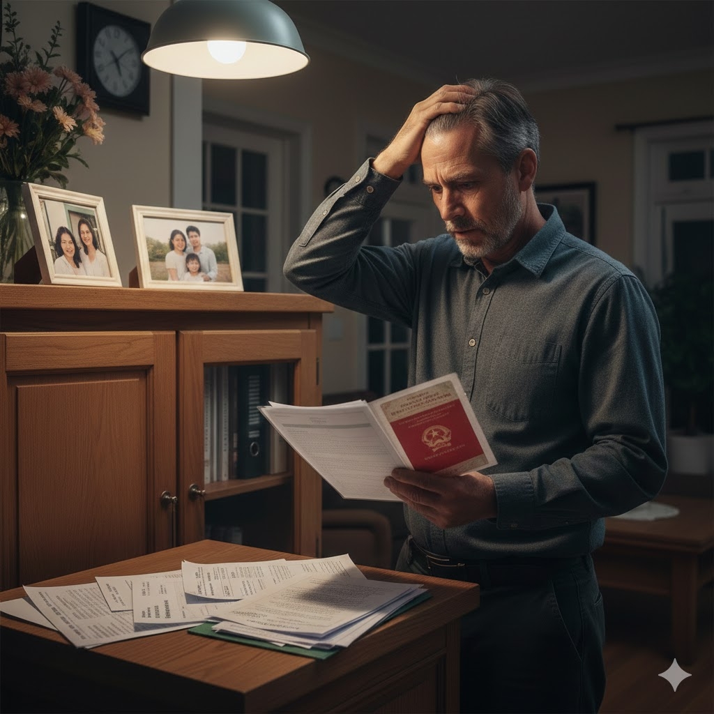 Tôi cay đắng phát hiện vợ mua đất để tên bố mẹ đẻ vì không tin tưởng chồng (Ảnh minh họa, nguồn: AI)