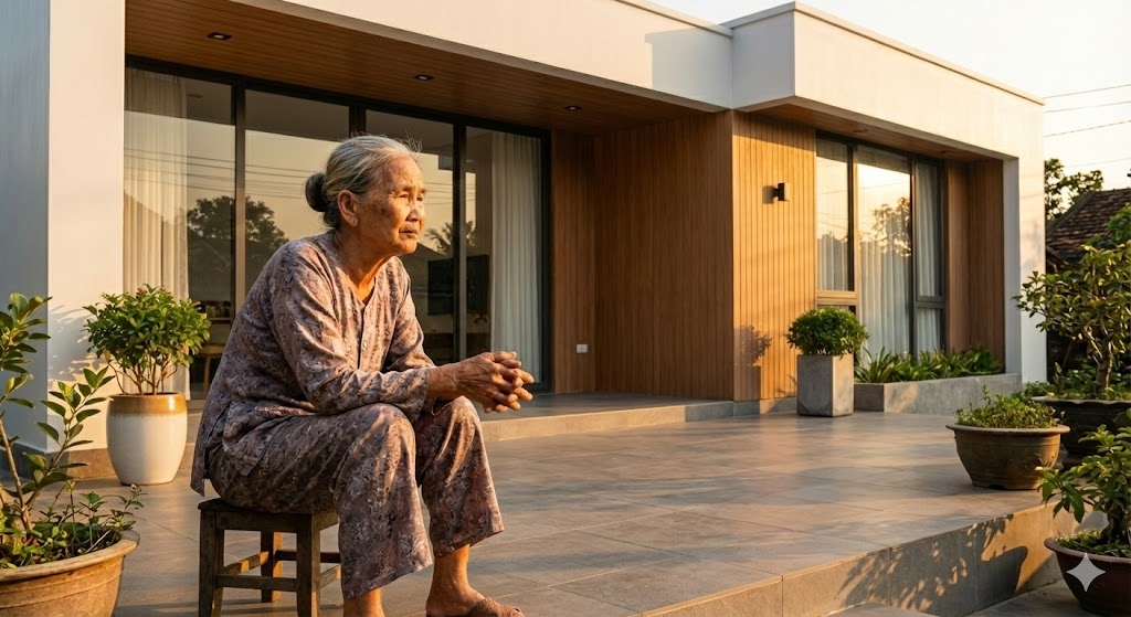 Bước sang tuổi xế chiều tôi vẫn chưa thể yên tâm vì con trai mãi chưa chịu lấy vợ (Ảnh minh họa, nguồn: AI)