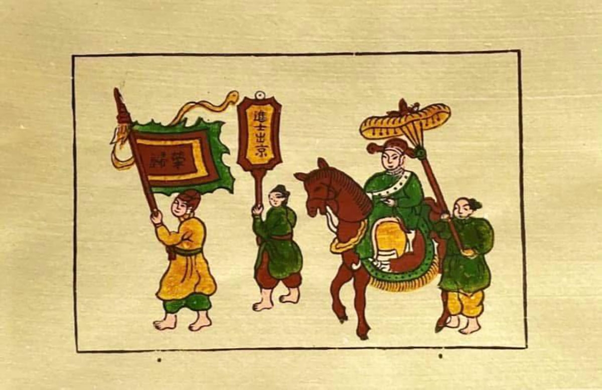 Tranh "Vinh quy bái tổ"