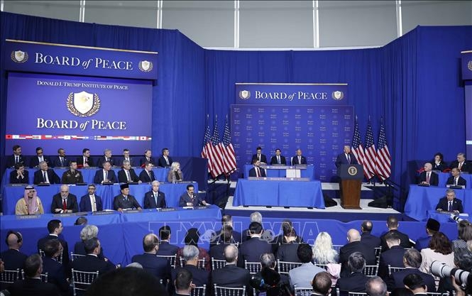  Tổng Bí thư Tô Lâm dự phiên khai mạc Hội đồng Hoà bình về Gaza. Ảnh: Thống Nhất – TTXVN