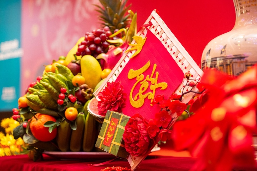 Góc quảng bá, giới thiệu Tết Việt Nam. Ảnh do Tổng Lãnh sự quán cung cấp