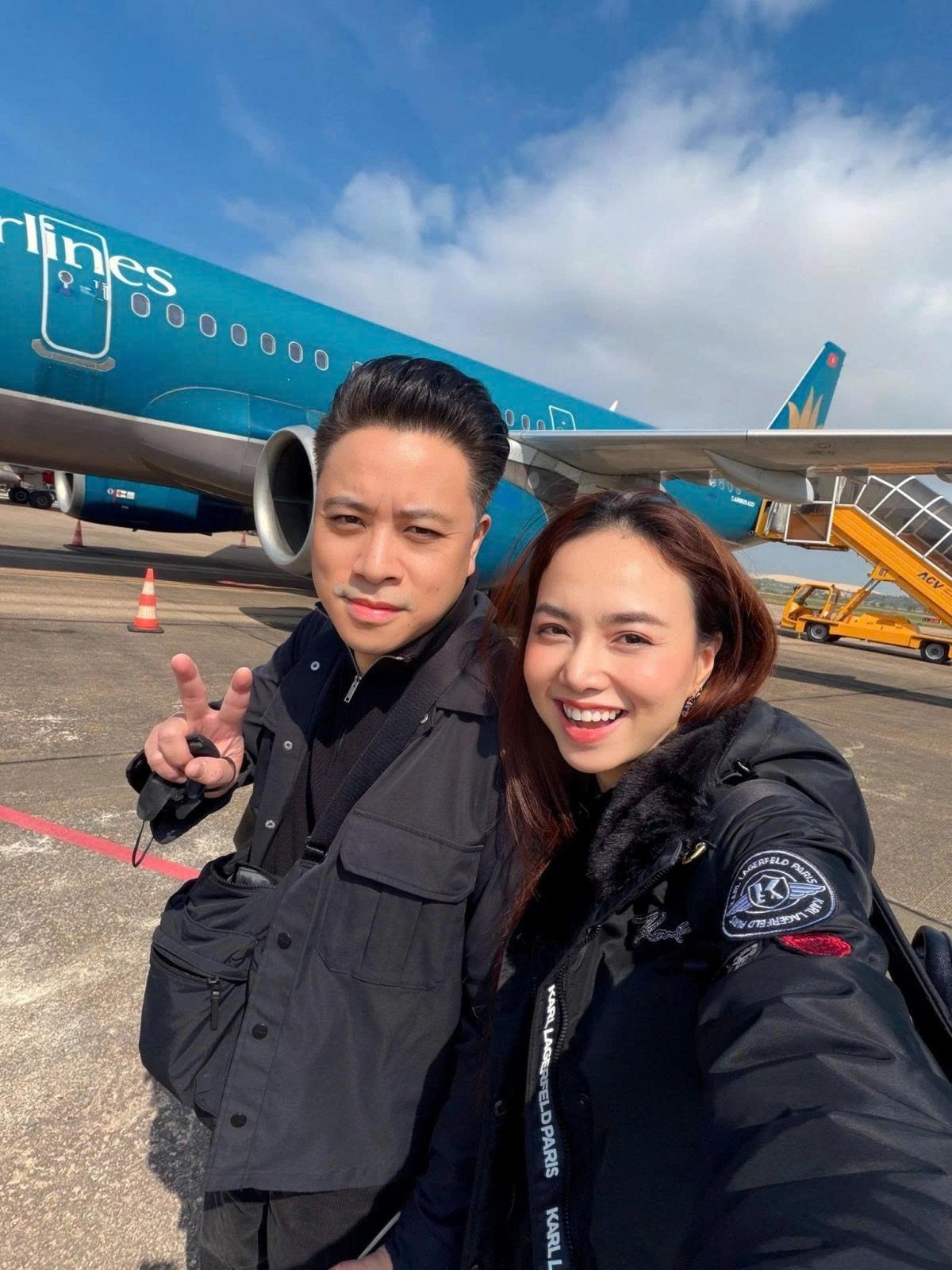 Cận Tết Nguyên đán, vợ chồng Victor Vũ và Đinh Ngọc Diệp vẫn tất bật khảo sát bối cảnh tại các tỉnh miền Bắc và miền Trung cho phần tiếp theo của phim “Thám tử Kiên”.