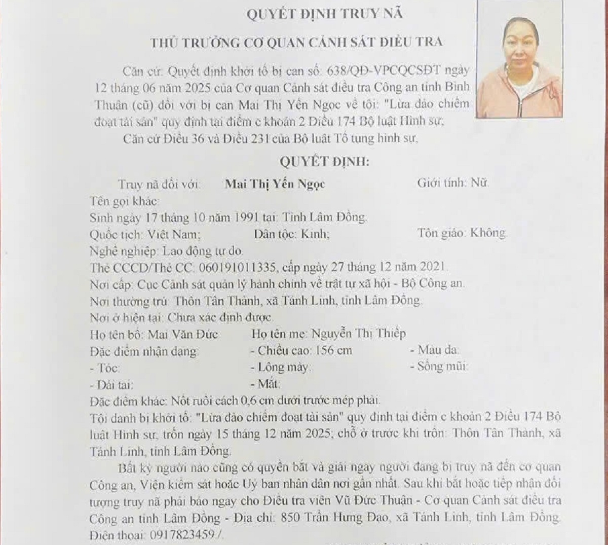 Quyết định truy nã