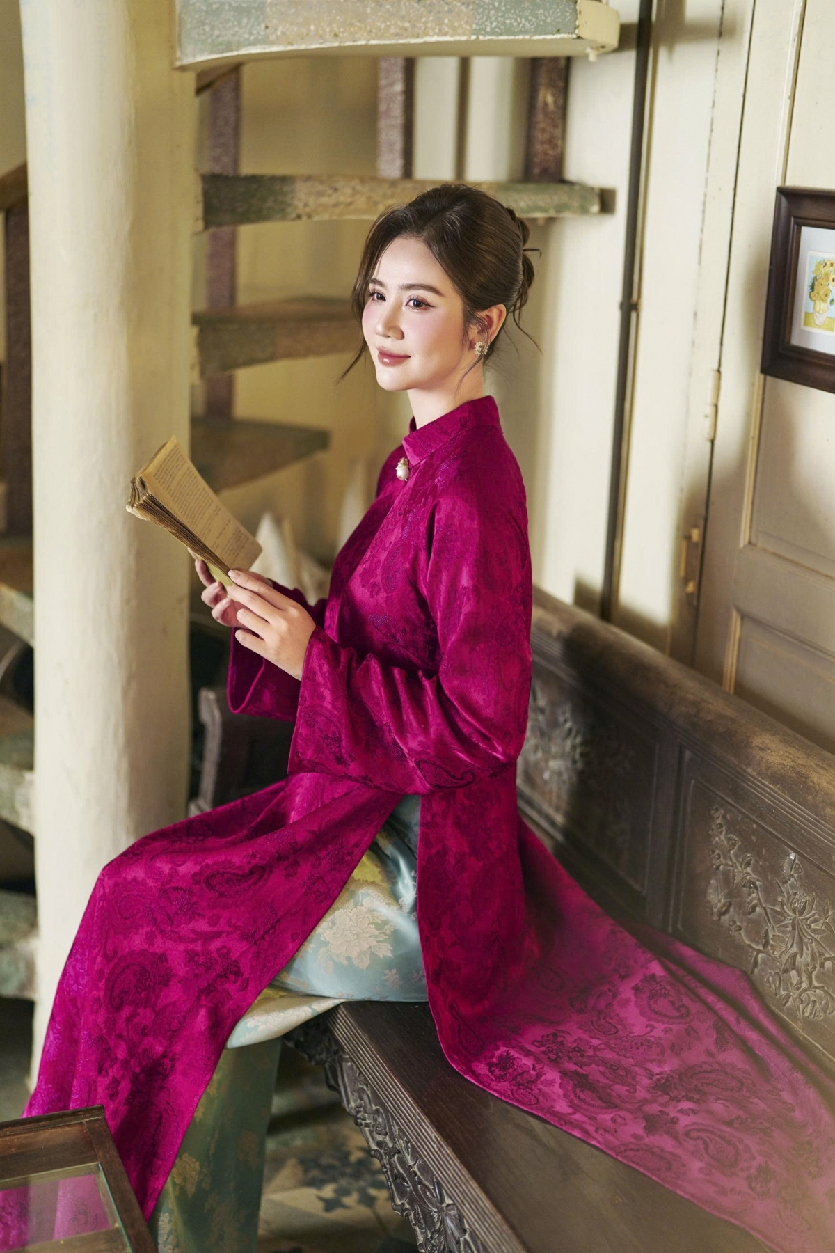 Sự trưởng thành của con mang lại cho Phan Minh Huyền cảm giác an yên, giúp cô tận hưởng trọn vẹn hơn những khoảnh khắc sum vầy đầu năm.