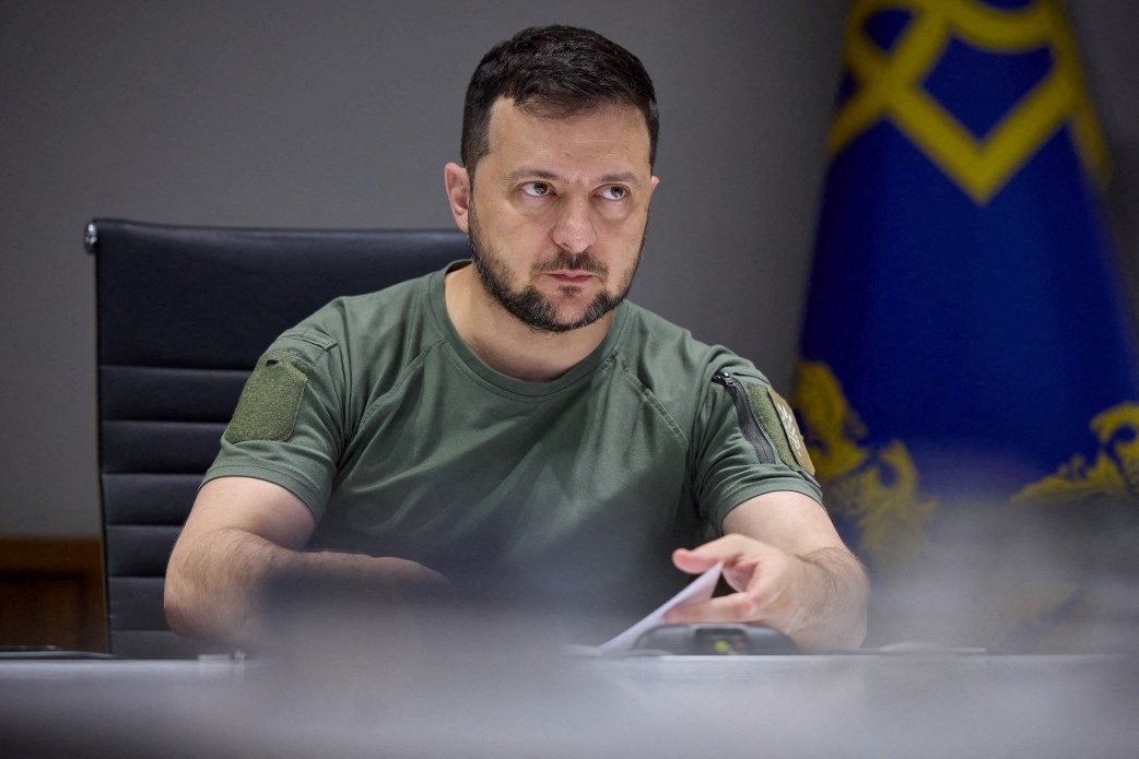  Tổng thống Ukraine Volodymyr Zelensky. Ảnh: Reuters.