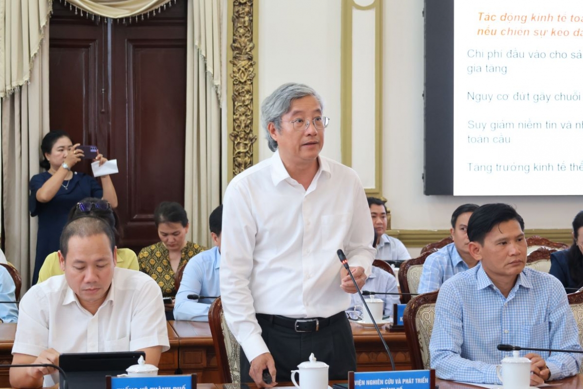 Ông Phạm Bình An, Phó Viện trưởng Viện Nghiên cứu phát triển TP.HCM. Ảnh: Ban tổ chức