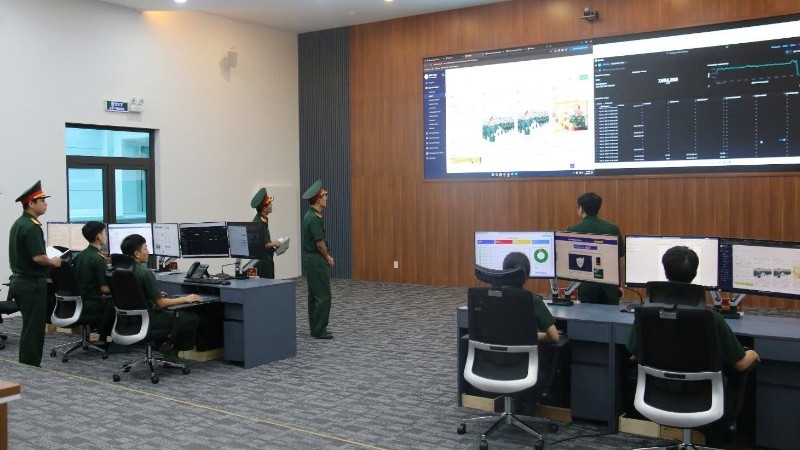 Lực lượng tác chiến thông tin Bộ Tư lệnh 86 bảo đảm vững chắc an toàn thông tin, an ninh mạng trong mọi tình huống. ảnh: Nhân Dân