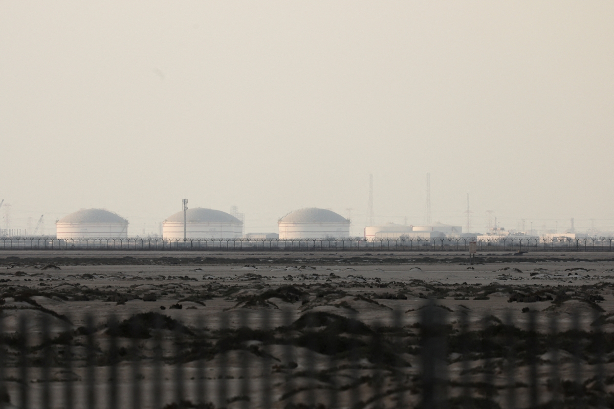 Các cơ sở sản xuất khí tự nhiên hóa lỏng (LNG) tại Khu công nghiệp Ras Laffan của Qatar. Ảnh: Reuters