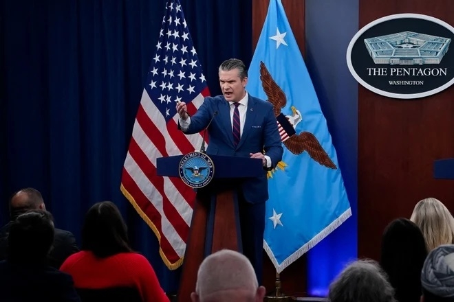 Bộ trưởng Quốc phòng Mỹ Pete Hegseth. Ảnh: Reuters.