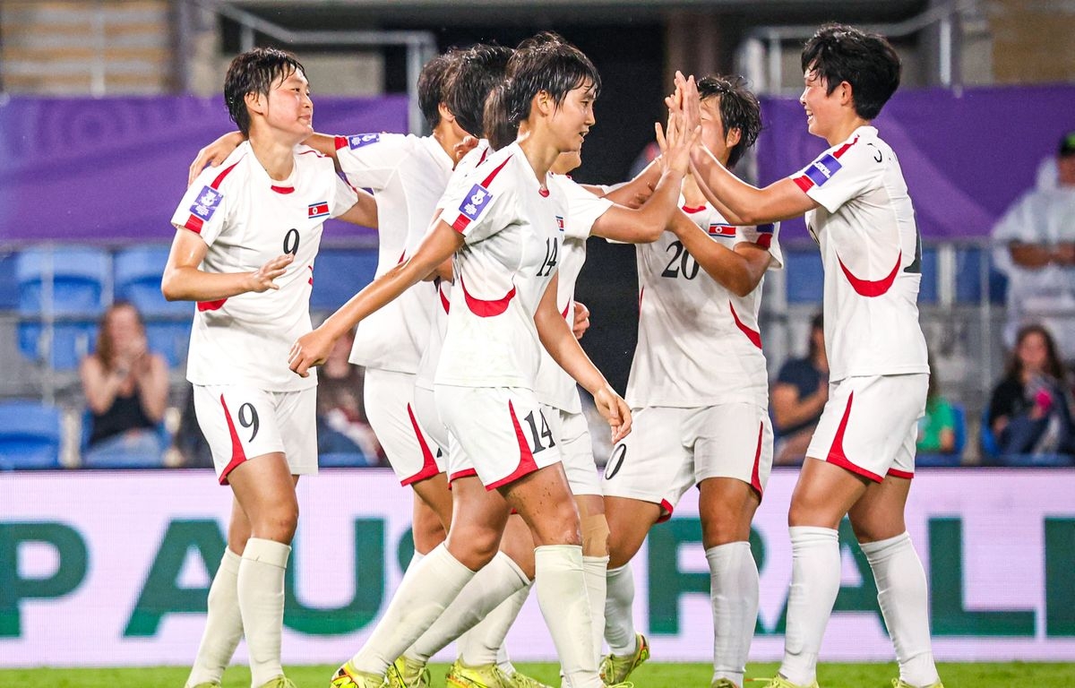 ĐT nữ Triều Tiên giành tấm vé cuối cùng dự World Cup nữ 2027 của bóng đá châu Á sau chiến thắng 4-0 trước đội nữ Đài Bắc Trung Hoa ở trận play-off. (Ảnh: AFC)