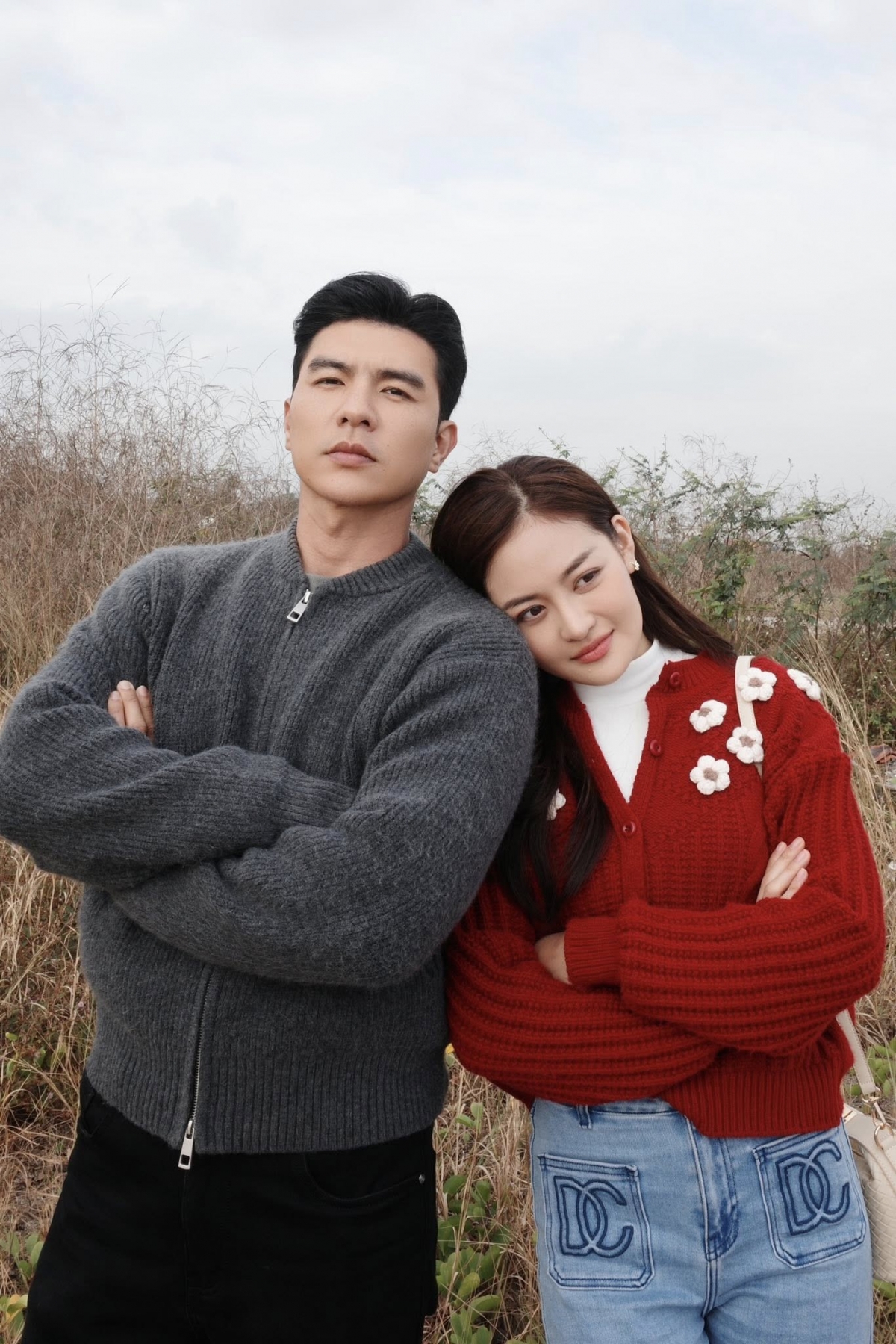 Ảnh hậu trường của Steven Nguyễn và Thùy Anh trong "Không giới hạn". Ảnh: FBNV