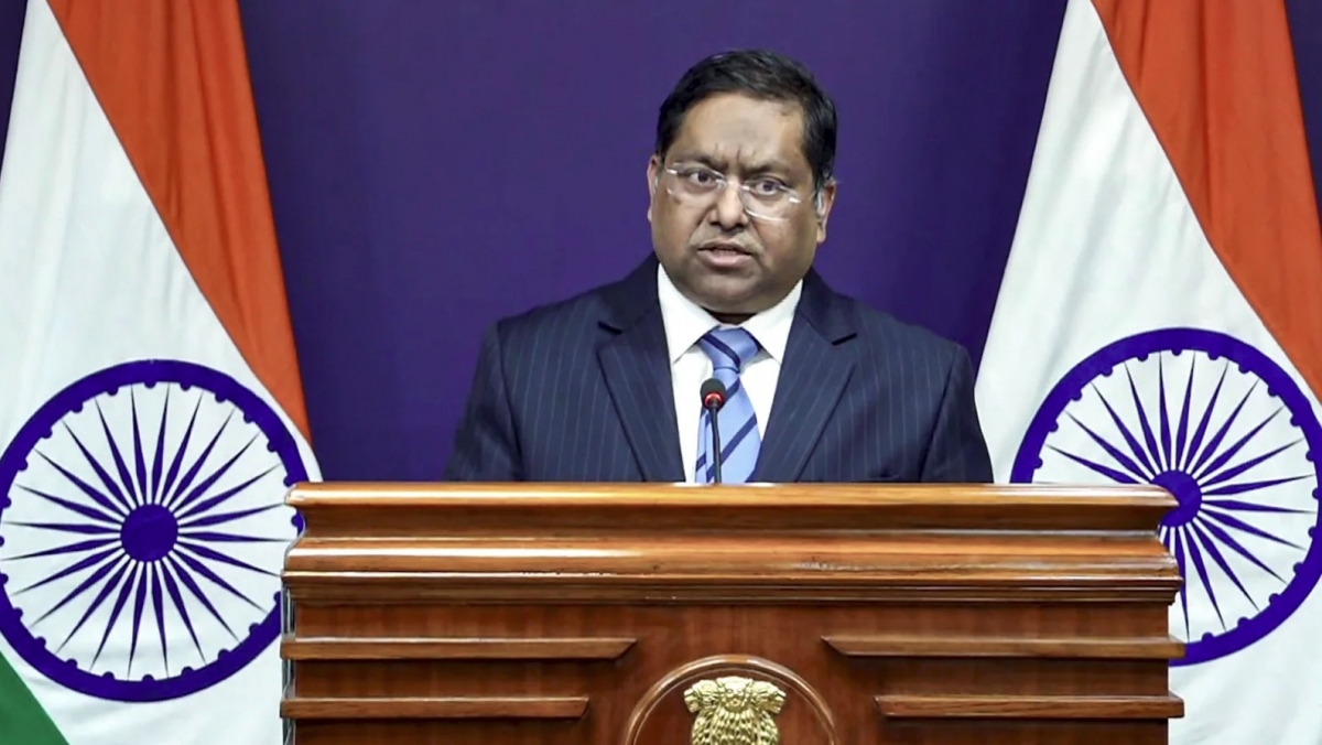 Người phát ngôn Bộ Ngoại giao Ấn Độ Randhir Jaiswal. Ảnh: ANI