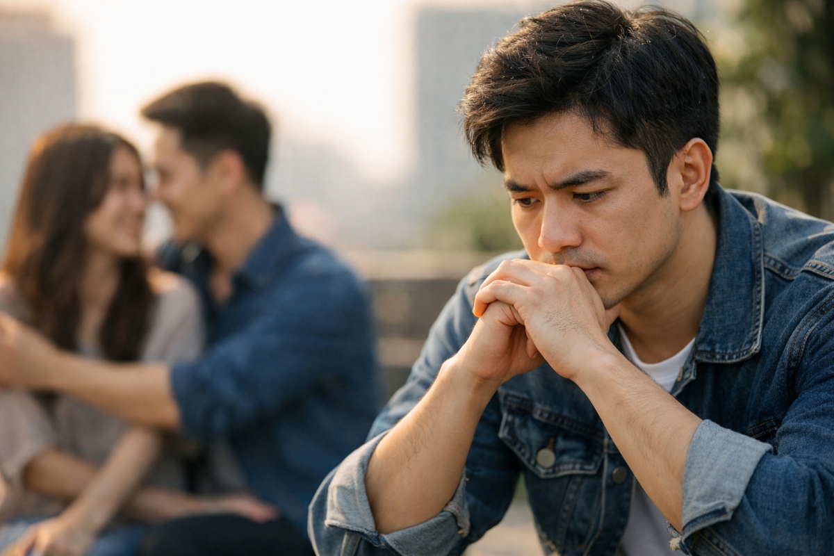 5 năm yêu nhau, vậy mà chỉ sau chưa đầy 1 năm xa cách, cô ấy đã có người mới (ảnh minh họa: AI)