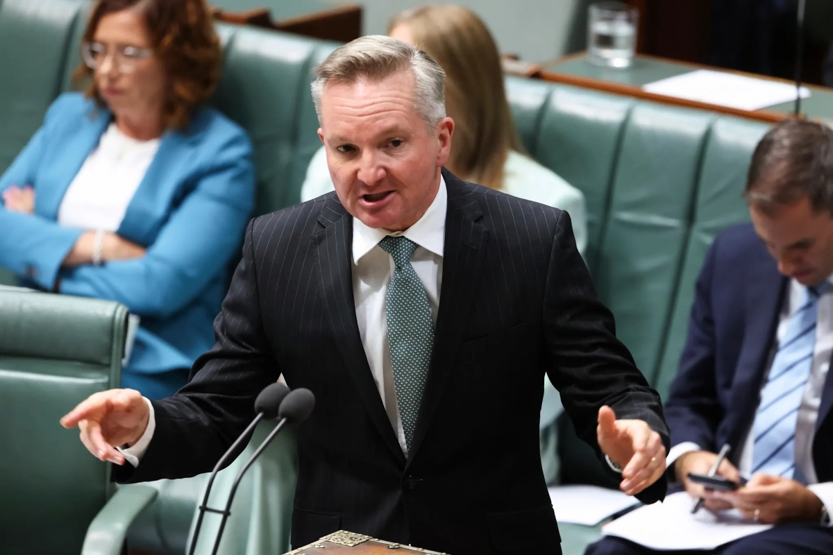 Bộ trưởng Năng lượng Australia Chris Bowen. Nguồn: Alex Ellinghausen