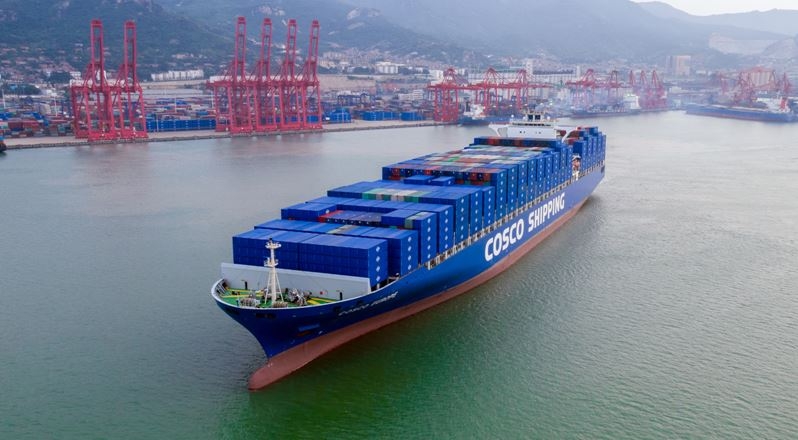 Hãng vận tải biển COSCO Shipping Lines ngày 25 tháng 3 thông báo nhận các đơn hàng mới đến Trung Đông. Ảnh: Trang web của COSCO Shipping Lines