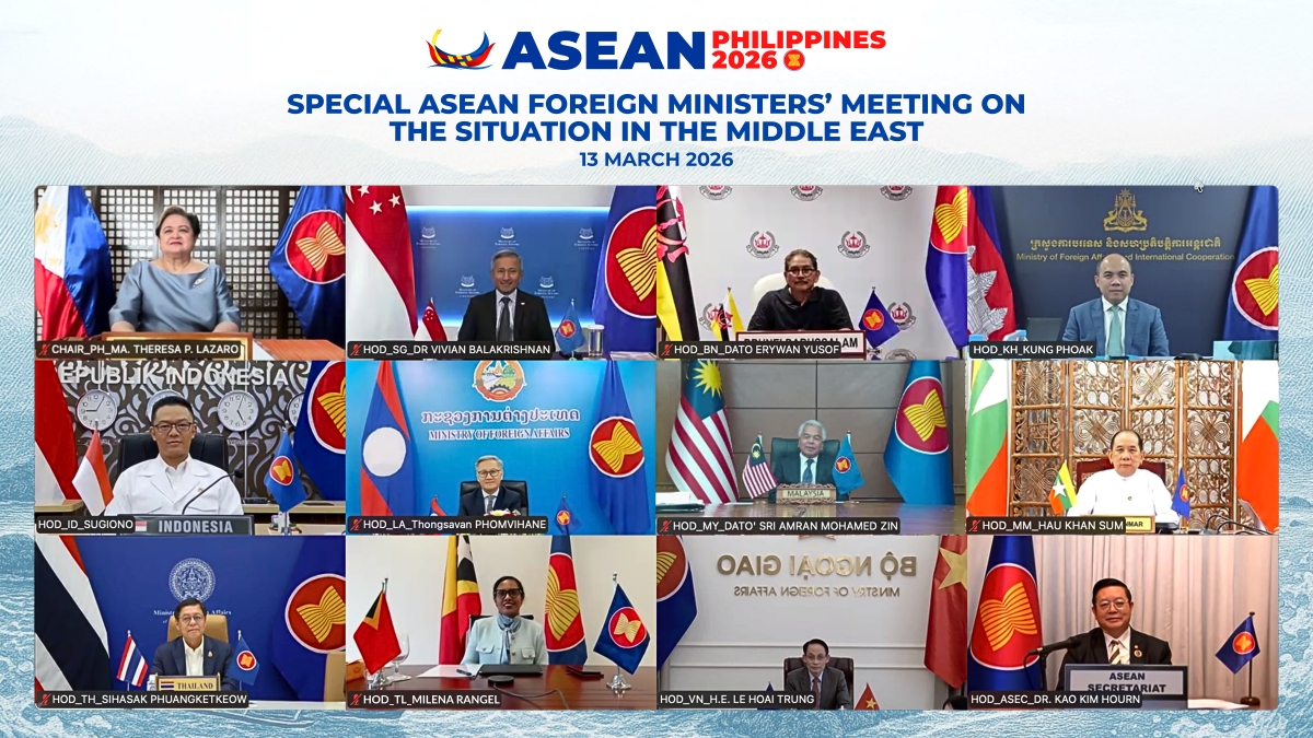 Cuộc họp đặc biệt Bộ trưởng Ngoại giao ASEAN về tình hình Trung Đông