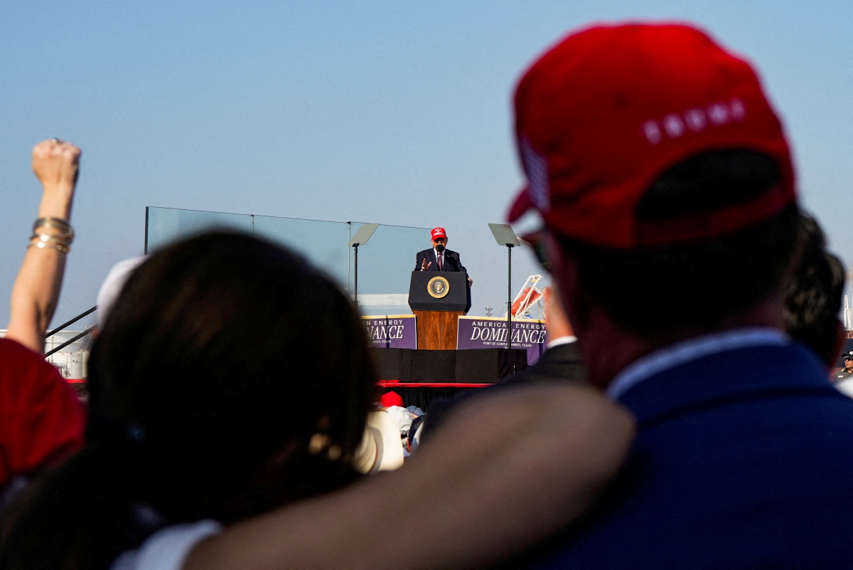Tổng thống Trump tham dự một sự kiện tại bang Texas vào tháng 2/2026. Ảnh: Reuters