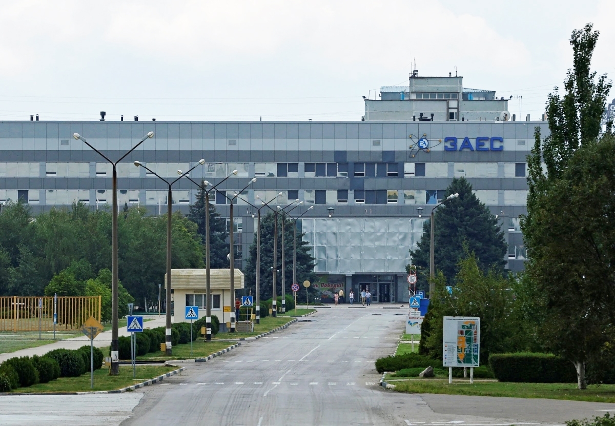Nhà máy điện hạt nhân lớn nhất châu Âu Zaporizhzhia tại Ukraine. Ảnh: Reuters