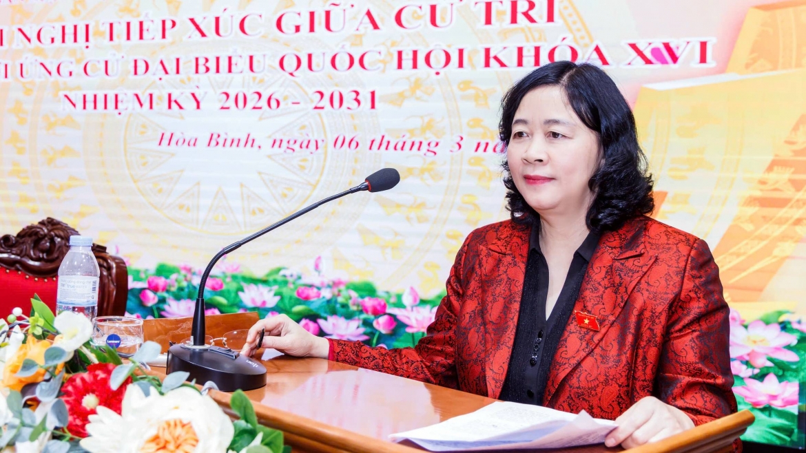 Chủ tịch Ủy ban Trung ương MTTQ Việt Nam Bùi Thị Minh Hoài.