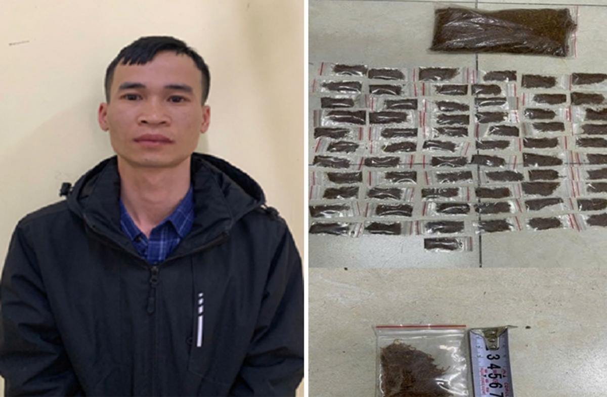 Đối tượng cùng tang vật thu giữ