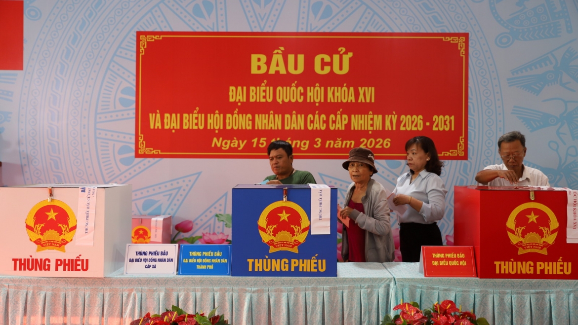 Tỷ lệ bỏ phiếu tại TP.HCM đạt 99%
