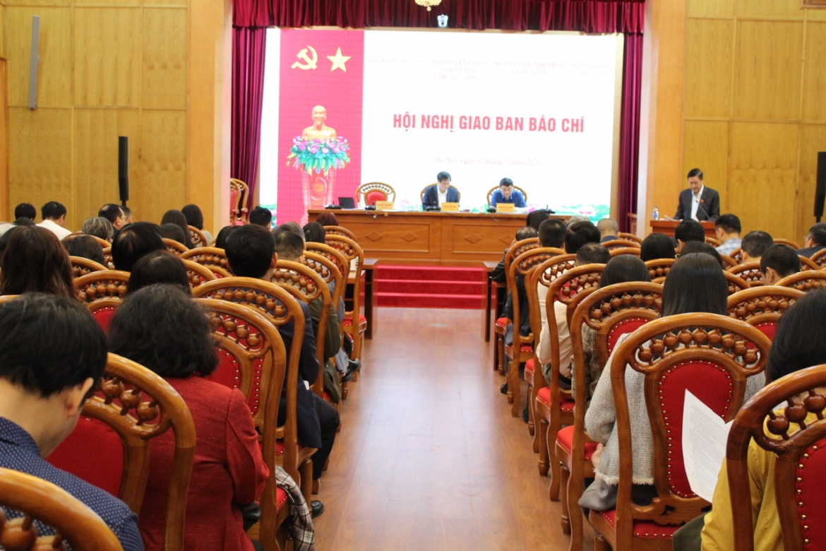 Hội nghị giao ban báo chí nhằm tăng cường công tác tuyên truyền về bầu cử đại biểu Quốc hội khóa XVI và đại biểu Hội đồng nhân dân các cấp, nhiệm kỳ 2026-2031.
